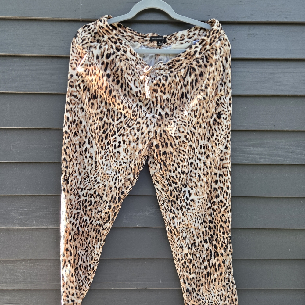 Banana Republic Leopard Print Cropped Pants